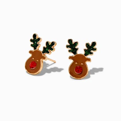 Christmas Reindeer Stud Earrings