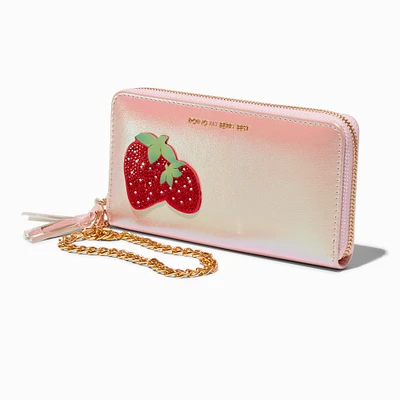 "Doing My Berry Best" Strawberry Wristlet Wallet