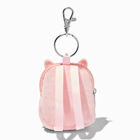 Pink Unicorn Mini Backpack Keychain