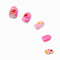 Care Bears™ x Strawberry Shortcake™ Claire's Exclusive Stiletto Press On Faux Nail Set - 20 Pack