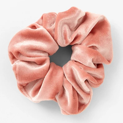 Blush Pink Medium Velvet Hair Scrunchie