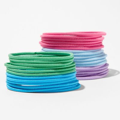 Pastel Luxe Hair Ties - 30 Pack