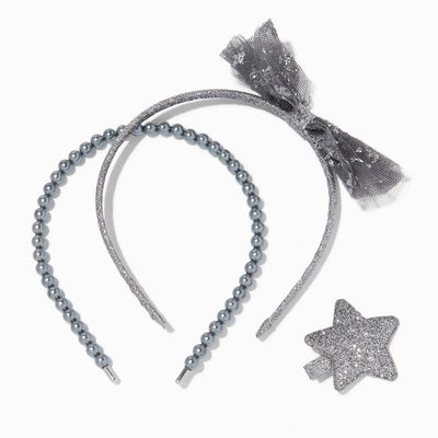 Claire's Club Silver Fairy Headband Set - 3 Pack