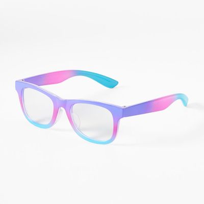 Claire's Club Solar Blue Light Reducing Clear Lens Pastel Ombre Frames