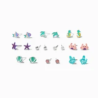 Sea Life Stud Earrings - 10 Pack