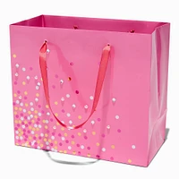 Confetti Design Pink Gift Bag - Medium