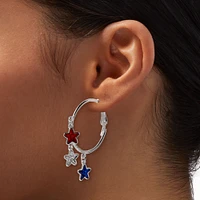 Red, White, & Blue Stars Mixed Earring Set - 3 Pack