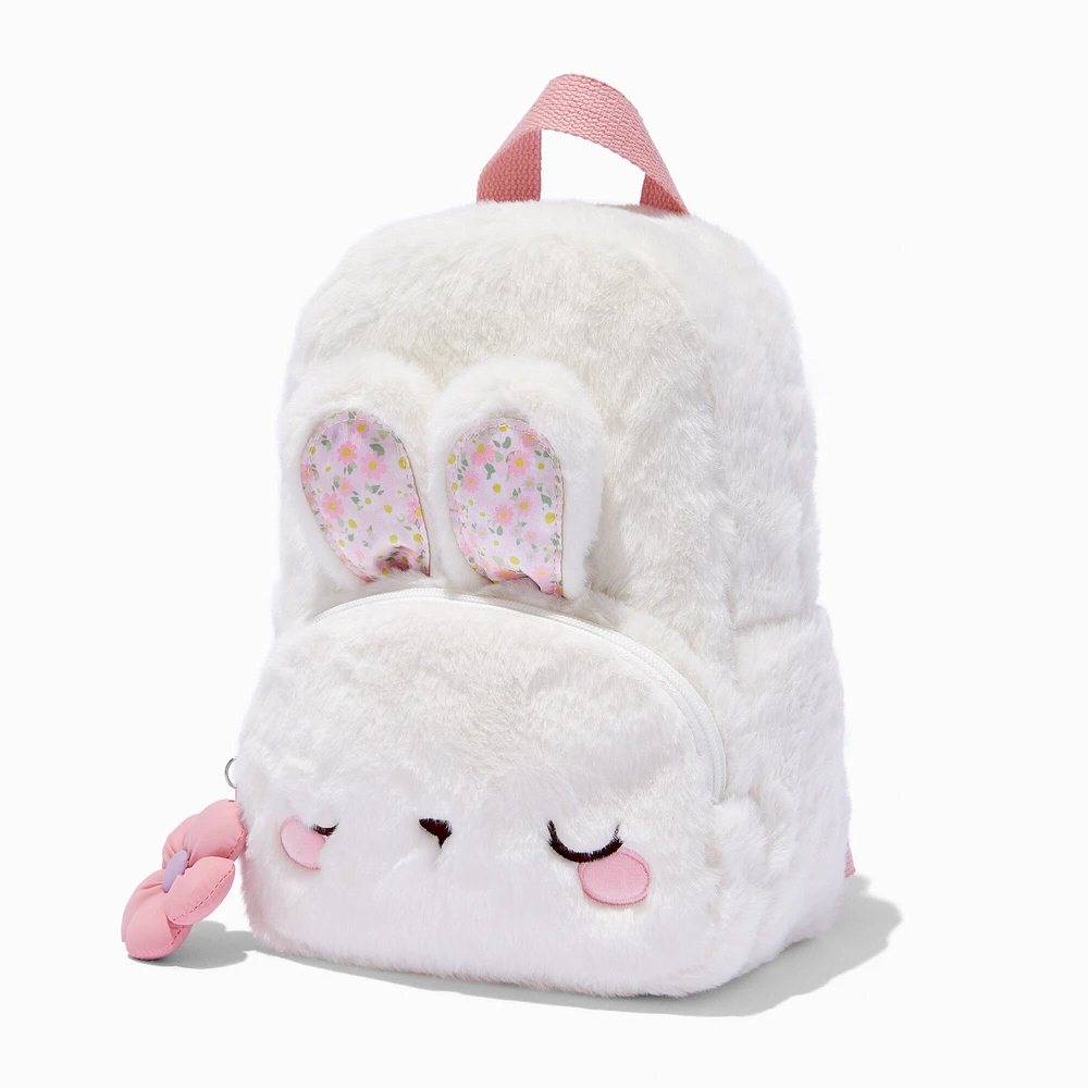 Claire's Club White Rabbit Dome Backpack