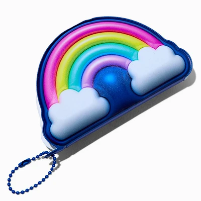 Puffy Rainbow Mini Notebook Keychain