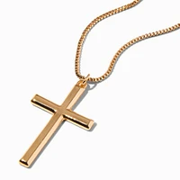 Gold Cross Pendant Necklace