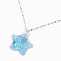 Claire's Club Blue Star Pendant Necklace