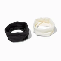 Black & Ivory Headwraps - 2 Pack