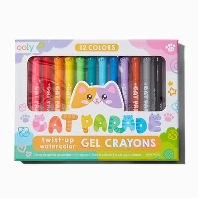 ooly® Cat Parade Twist-Up Watercolor Gel Crayons - 12 Pack