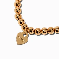 T H E M E x Claire's Gold-tone Shot Bead Stretch Bracelet