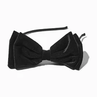 Black Velvet Bow Headband