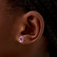 Lilac Donut Stud Earrings