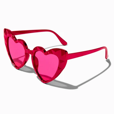 Valentine's Day Red Heart Studded Sunglasses