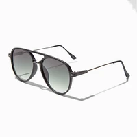 Matte Black Aviator Sunglasses