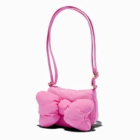 Claire's Club Pink Puffy Bow Crossbody Bag