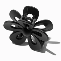 Black Open Flower Hair Claw