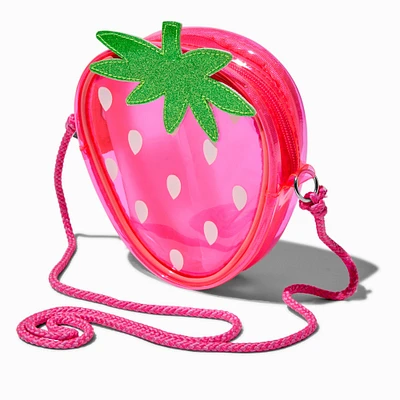 Strawberry Vinyl Crossbody Bag