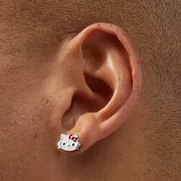 Sterling Silver Hello Kitty® Enamel Stud Earrings