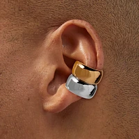 Mixed Metal Two-Tone Large Ear Cuff