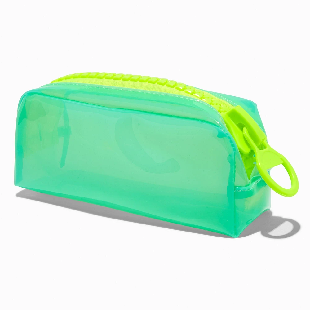Mint Neon Colorblock Pencil Case