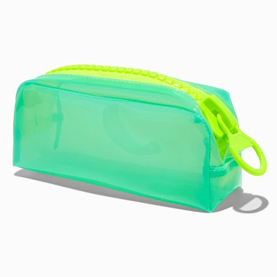 Mint Neon Colorblock Pencil Case