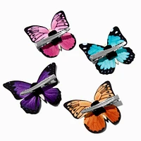 Glitter Butterfly Hair Clips - 4 Pack