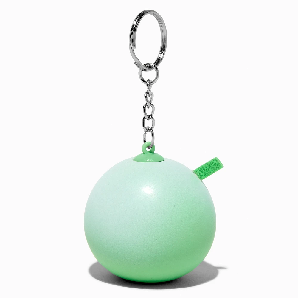 Green Bubble Tea Stress Ball Keychain