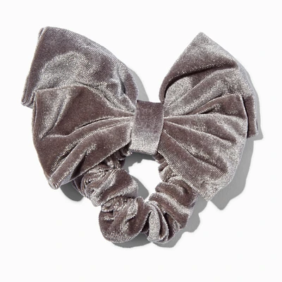 Orchid Gray Medium Velvet Hair Scrunchie