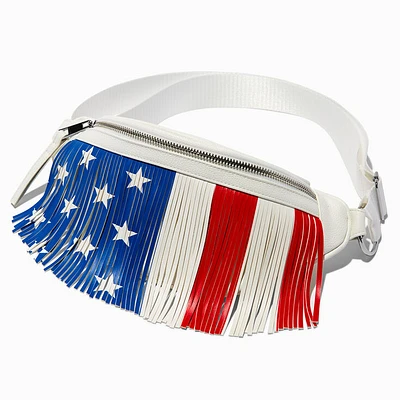 American Flag Fringe Belt Bag