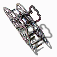 Holographic Filigree Butterfly Medium Hair Claw