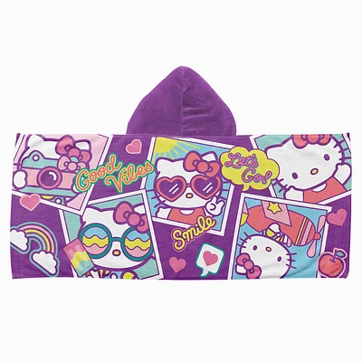 Hello Kitty® Let's Go Hooded Youth Beach Towel (ds)