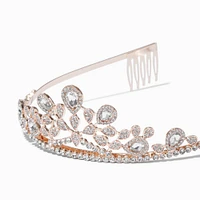 Rose Gold Rhinestone Bianca Tiara