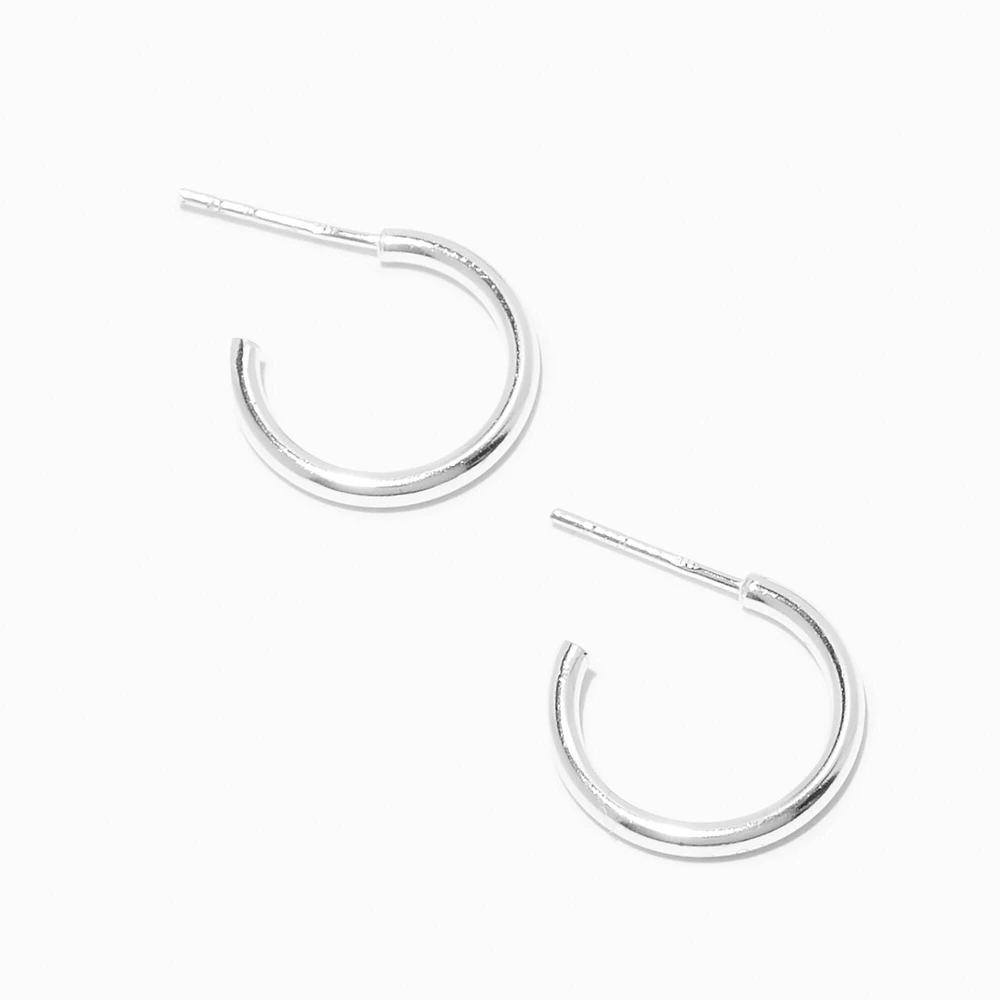 C LUXE by Claire's Sterling Silver 16MM Hoop Earrings