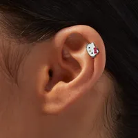 Hello Kitty® Stainless Steel Face 16G Cartilage Earring
