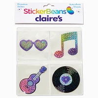 StickerBeans® Claire's Exclusive Music Rhinestone Sticker Set - 4 Pack