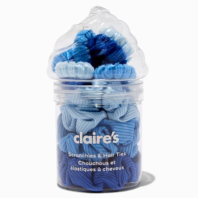 Blue Ice Cream Hair Ties & Scrunchies - 12 Pack