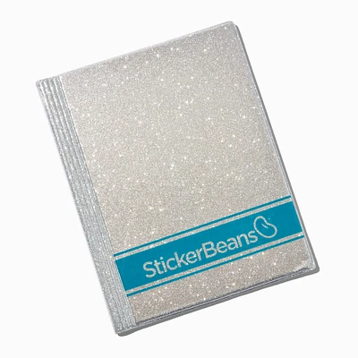 StickerBeans® Silver Glitter Collector's Book