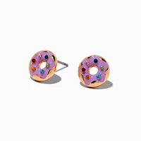 Lilac Donut Stud Earrings