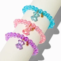 Best Friends Anodized Bear Beaded Stretch Bracelets - 3 Pack