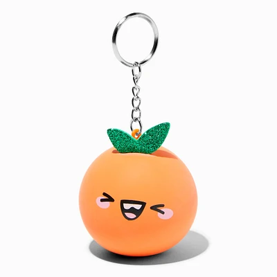 Orange Stress Ball Keychain