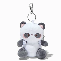 Panda Furry Mini Backpack Keychain