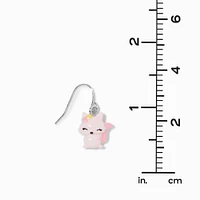 Pink Fox 1" Drop Earrings