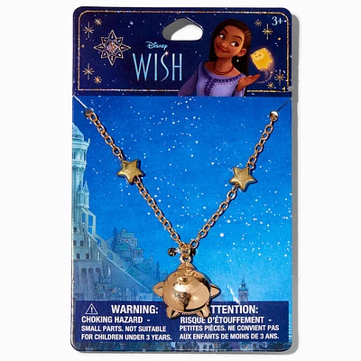Disney Wish Claire's Exclusive 3D Gold Star Necklace