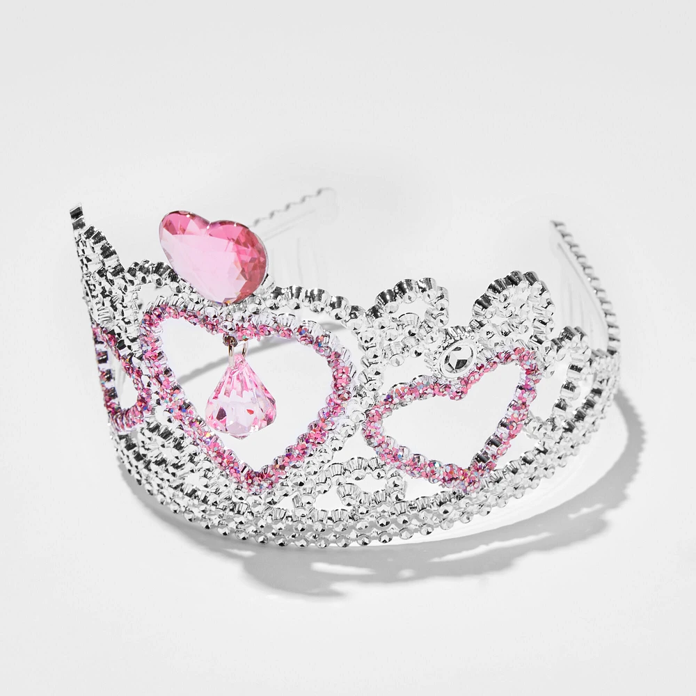 Claire's Club Pink Heart Crown