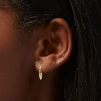 Gold 15MM Hoop Earrings