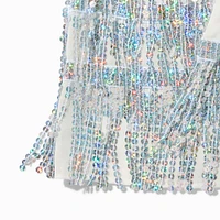 Silver Fringe Sequin Wrap Tutu